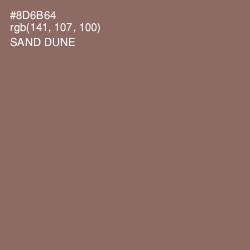 #8D6B64 - Sand Dune Color Image